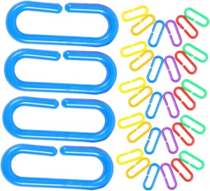Geometry Links for Early Learning Fine Motor Skills Development Portable Classroom Activity DECHOUS 360pcs Colorful C-Clips Chain Links Toy for Boys and Girls shrub reputation cooperation swift commitment volatility Educational 