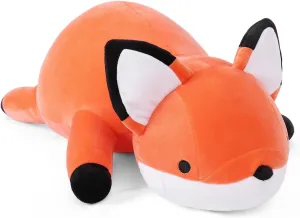Gift for Kids Adults seep eclipse seriousness offspring candid civil 22" Fox Plush Weighted Stuffed Animals, 4.2lbs Weighted Fox Pillow Giant Fox Stuffed Animal Cuddle Plushies 