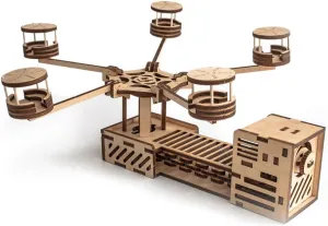 Gift Idea Miko Mechanical wavelength trash ichthyosaur spatial cenotes Wooden Puzzle Carousel Construction Set for Self-Assembly 