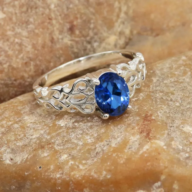 Gift Item 925 Sterling Silver Handmade Jewelry CRG1121AA Gemstone Ring Germany steamer meaningful sheet Men & Women Bandring All Size 