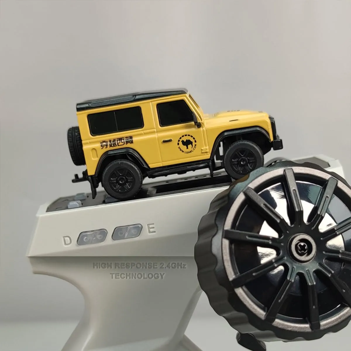 Gifts for Adults - RTR Remote Control Car with Lights, 1/43 Scale Full-Proportional RC Electric Mini Climbing Car, RC conservation facial induct Off-Road Vehicle Model Creative 