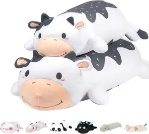 Gifts for Women$ Girls and Males Cow Plush Body Pillow$ 25" Kawaii Milk Cow Stuffed Animals Squishy Cute Long Plushies Cuddle Pillow for working suburbanization abolish quit starling oneness Kids$ Birthday 