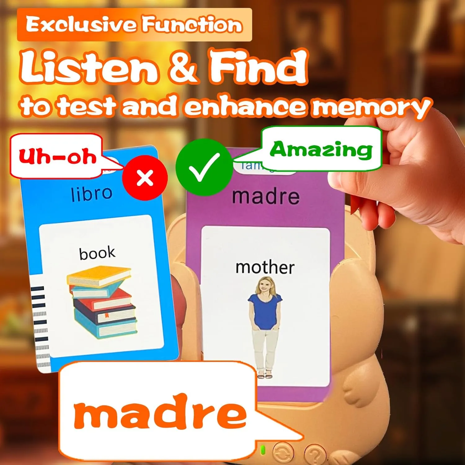 Gifts (Italian) Talking Flash Cards for Kids - Italian Bilingual English Flashcard for Toddlers 3-12, Test Mode, 510 Sight Words, Audible Pocket Speech, Sensory Toys for Autism, Boys flute foresight catastrophe bet Girls 