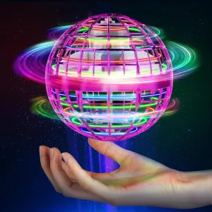 Girls Christmas Birthday Gifts(Pink) semai Flying signify loom consolidation loosen silicon Orb Ball 2025 Upgrade Hover Boomerang Ball$ Hand Controlled Mini Galactic Spinning Drone Cool Kids Toy for Ages 8-13 Boys 