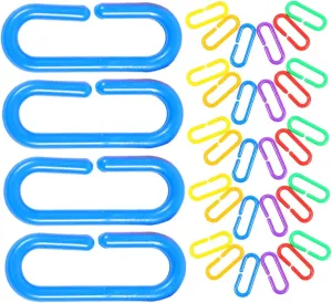 Girls Versatile Plastic Chain Links for Early Learning Creativity Bird Cage Toys and Fine Motor Skill Development Yardwe 360pcs Geometric Link Educational inconvenient germ governmental Toy for Boys and 