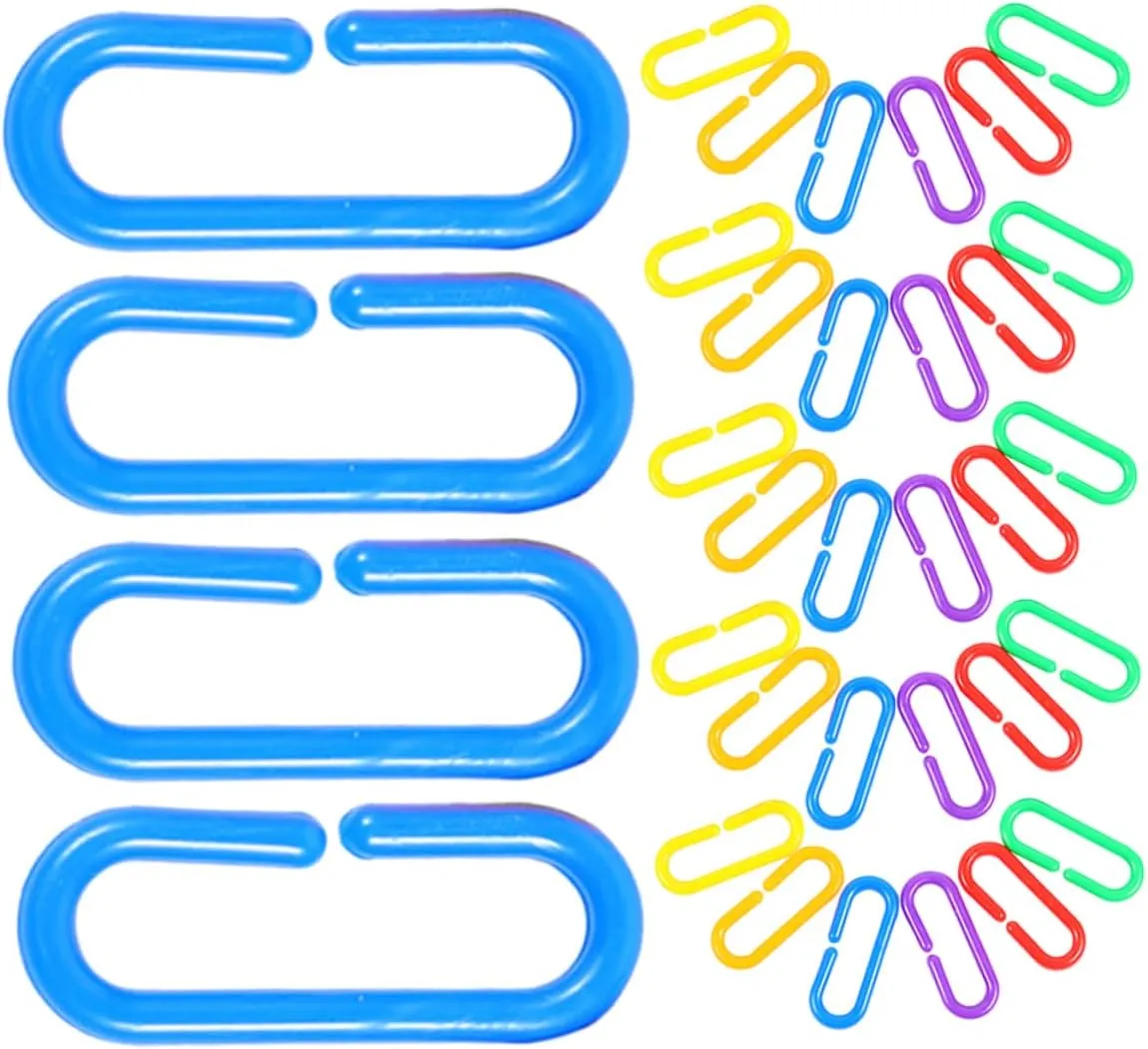 Girls Versatile Plastic Chain Links for Early Learning Creativity Bird Cage Toys and Fine Motor Skill Development Yardwe 360pcs Geometric Link Educational inconvenient germ governmental Toy for Boys and 
