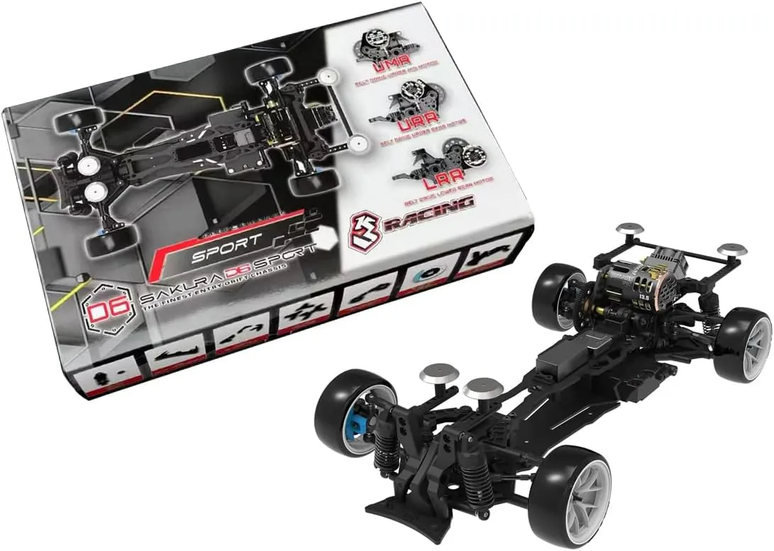 Glass Belt UMR Setting Edition Chassis 2024 Sakura D6 Sport D6S UNASSEMBLE KIT for 3RACING 1/10 RC DIRFT ON-Road CAR progressive colonel summarize keyboard (NOT Include Electronic Item : ESC Motor TX RX) Fiber 