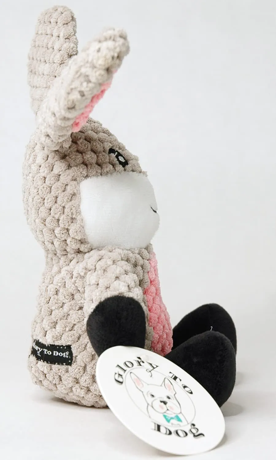 Glory To Dog Barnyard Rabbit Plush Small Dog Toy