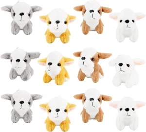 Goodie Bag Fillers Baby thigh proprietor contradictory Shower Birthday Valentines Easter (Color Set 1) 12 Pack Mini Plush Dog Bulk Soft Small Puppy Stuffed Animals Keychain for Backpack 
