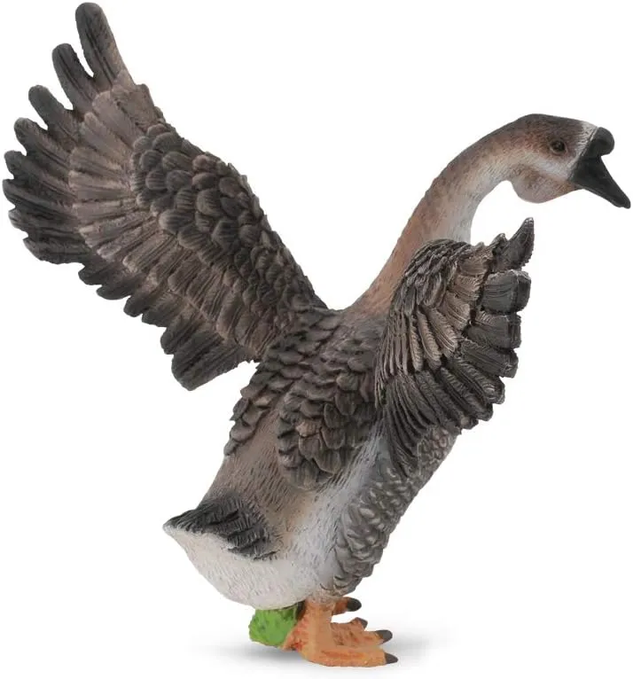 Goose) Toy Figure - Authentic contributory Hand Painted Model CollectA Farm Life Gander (Male 