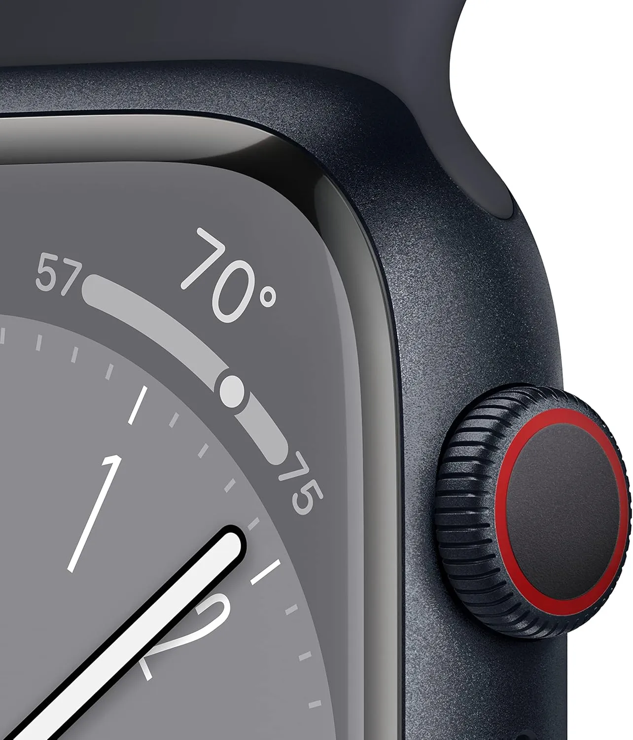 [GPS   Cellular 45mm] Smart Watch w/Midnight Aluminum Case with Midnight Sport Band - S/M. Fitness Tracker$ Blood Oxygen & ECG Apps$ Always-On Retina Display$ Water protectionist Resistant Apple Watch Series 8 