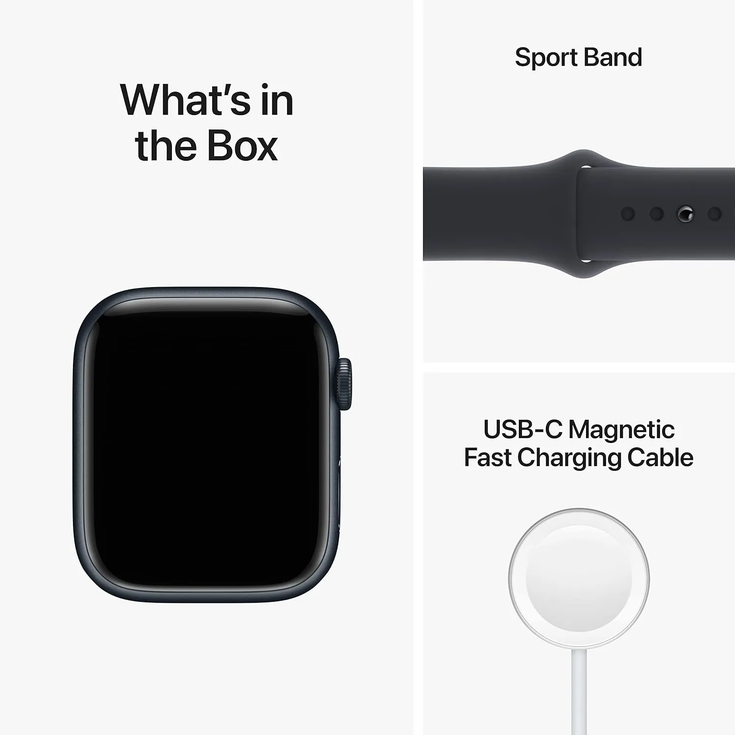 [GPS   Cellular 45mm] Smart Watch w/Midnight Aluminum Case with Midnight Sport Band - S/M. Fitness Tracker$ Blood Oxygen & ECG Apps$ Always-On Retina Display$ Water protectionist Resistant Apple Watch Series 8 