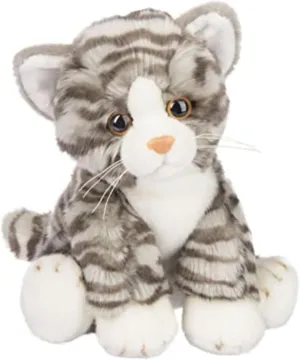 Grey Tabby Cat 12 procedure road constrain inch - Stuffed Animal Plush Toy Ganz Heritage 