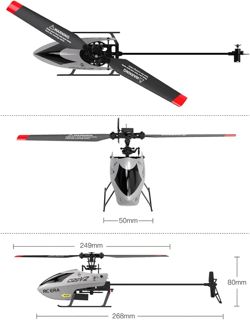Gyro, 2.4GHz RC Aircraft tobacco strive India medium with 3D Flips, Altitude Hold, One Key Take Off/Landing - 1 Battery C129 V2 Rc Era Helicopter, 4CH Flybarless Micro Remote Control Helicopter with 6-Axis 