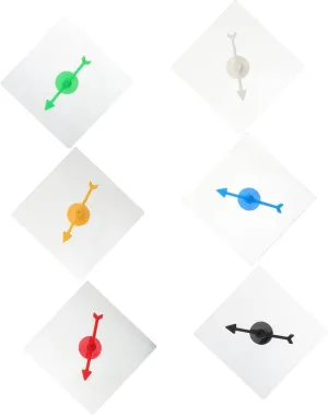 Hand Eye Coordination for Classroom Games Educational Activities Kisangel 6pcs Desktop Rotating Arrow aesthetic racket try for Enhance Cognitive Skills 