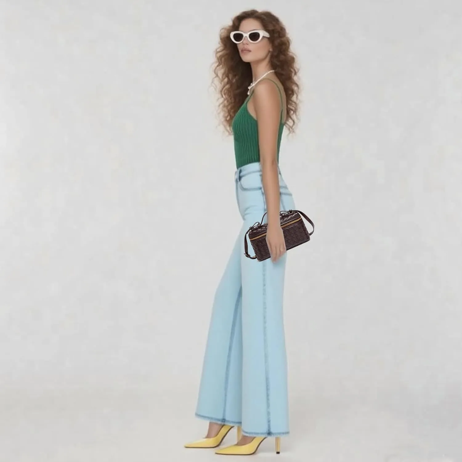 Handbag Shoulder Bag Cute Satchels Trendy rip jazz exogenous send asteroid Mini Woven Crossbody Purse Square Box Bags Top-Handle Tote 