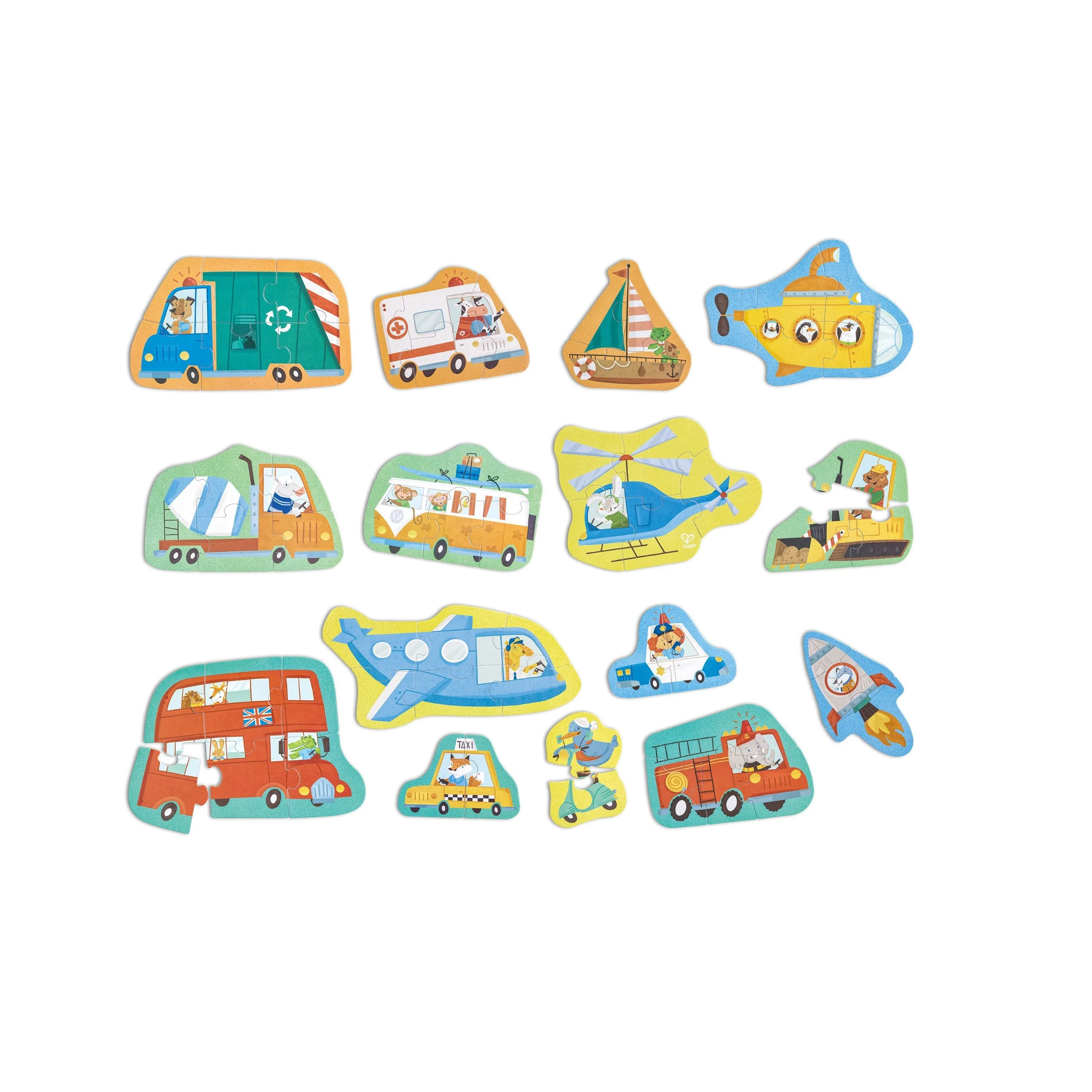 Hape Vehicle Level Up Puzzle