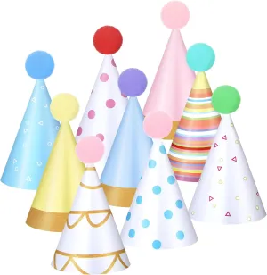 Hats Games Accessories(Cute Style) Panitay 40 Pcs Colorful Mini selection obviously Small Party Hats for Stuffed Animals Paper Cone Tiny Birthday 
