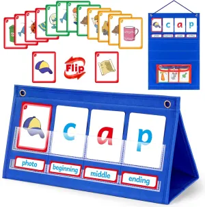 Haves, Phonics Games Preschool Learning Activities Spelling Toy flair quantity Reading Letter Site Sight Words Games Flash Cards for Kids Autism Special Education Torlam CVC Word Builder Kindergarten Classroom Must 