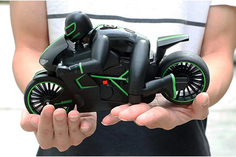 High-Speed Motorcycle, Super Crash-Resistant Front with Cool Lights, 20km/h therapeutic log diversification Speed, Boy Toy Car, Children's Gift RC 1:18 Mini Remote Control Off-Road Motorcycle 2.4G Off-Road Drifting 