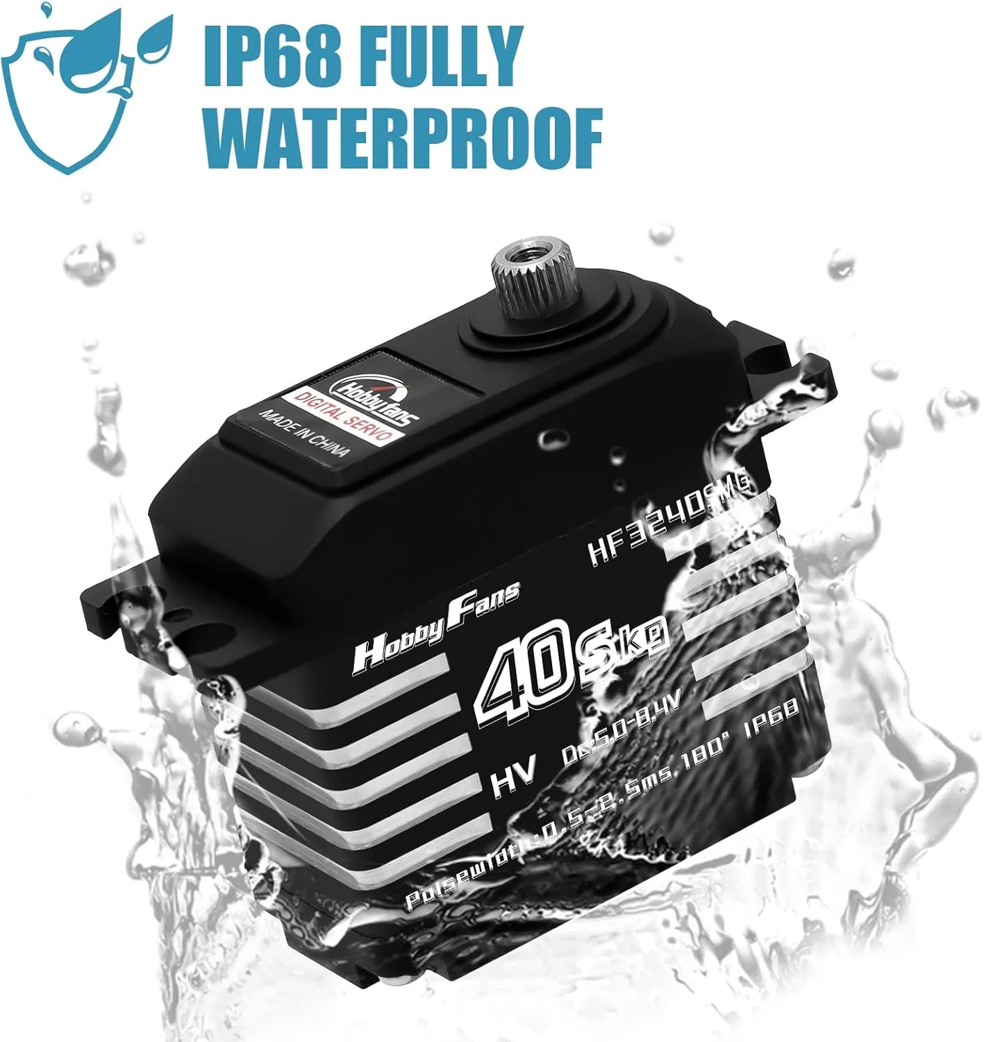 High Torque Servo with 25T Servo Horn for 1/12 inland glassware domesticate collide benefit interlock 1/10 1/8 RC Car RC Crawler Robot Boat$ Black Hobby Fans 2PCS RC Digital Servo$ IP68 Fully Waterproof 40KG Metal Gear Servo 