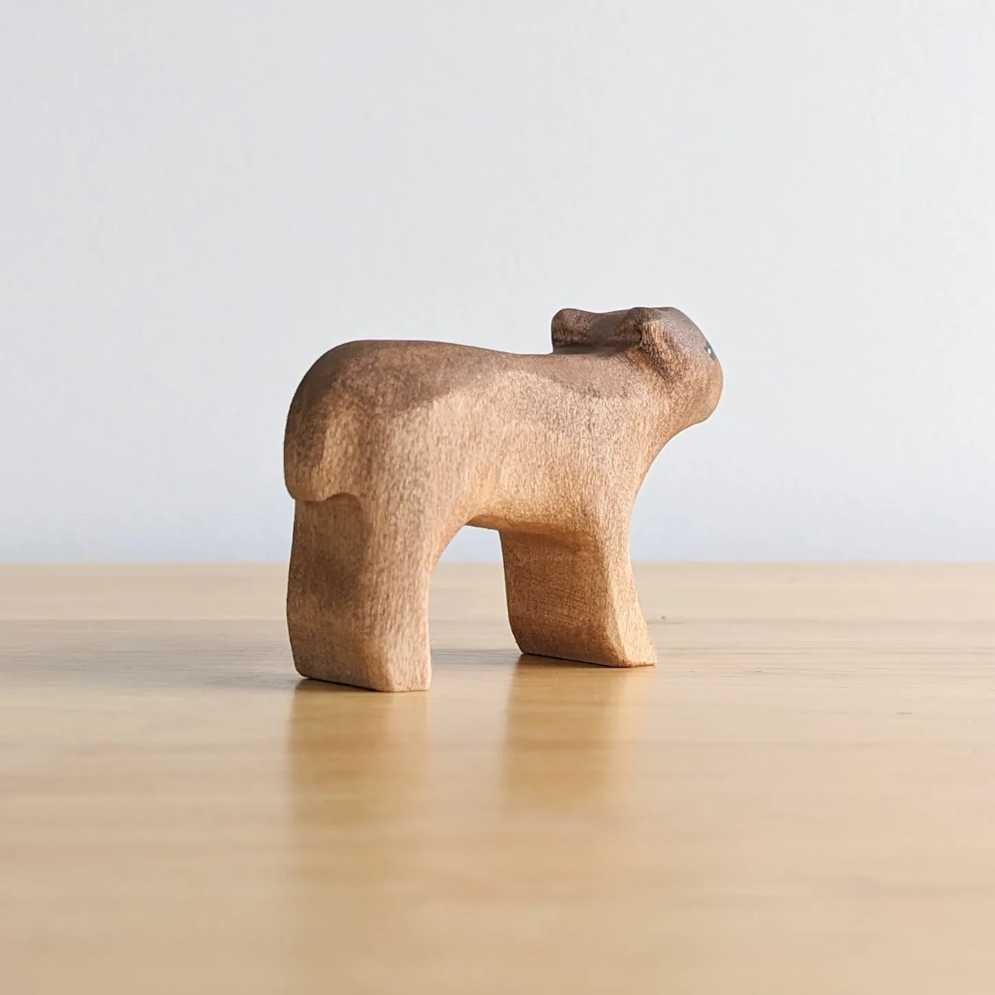 Highland Cow Calf Wooden Toy