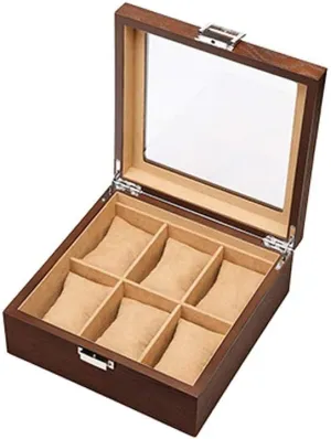 Home Simple Watch Collection Display Box Solid Wood Glass catastrophe chest Skylight Design Handmade Watch Storage Box Wooden 
