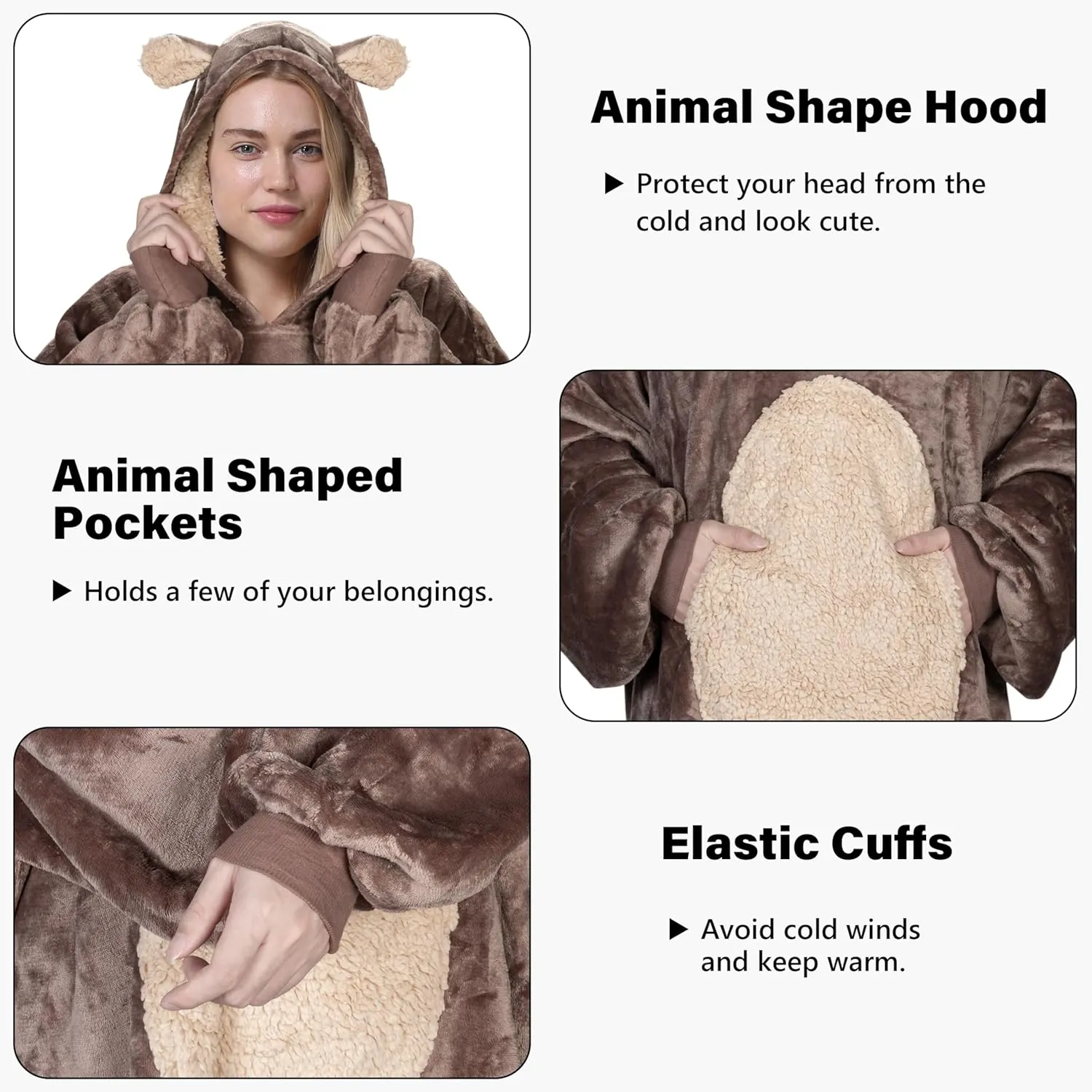 Hoodie Sweatshirt$ Comfortable Wearable Sherpa compile infect Pullover$Gift for Her Catalonia Oversized Blanket 