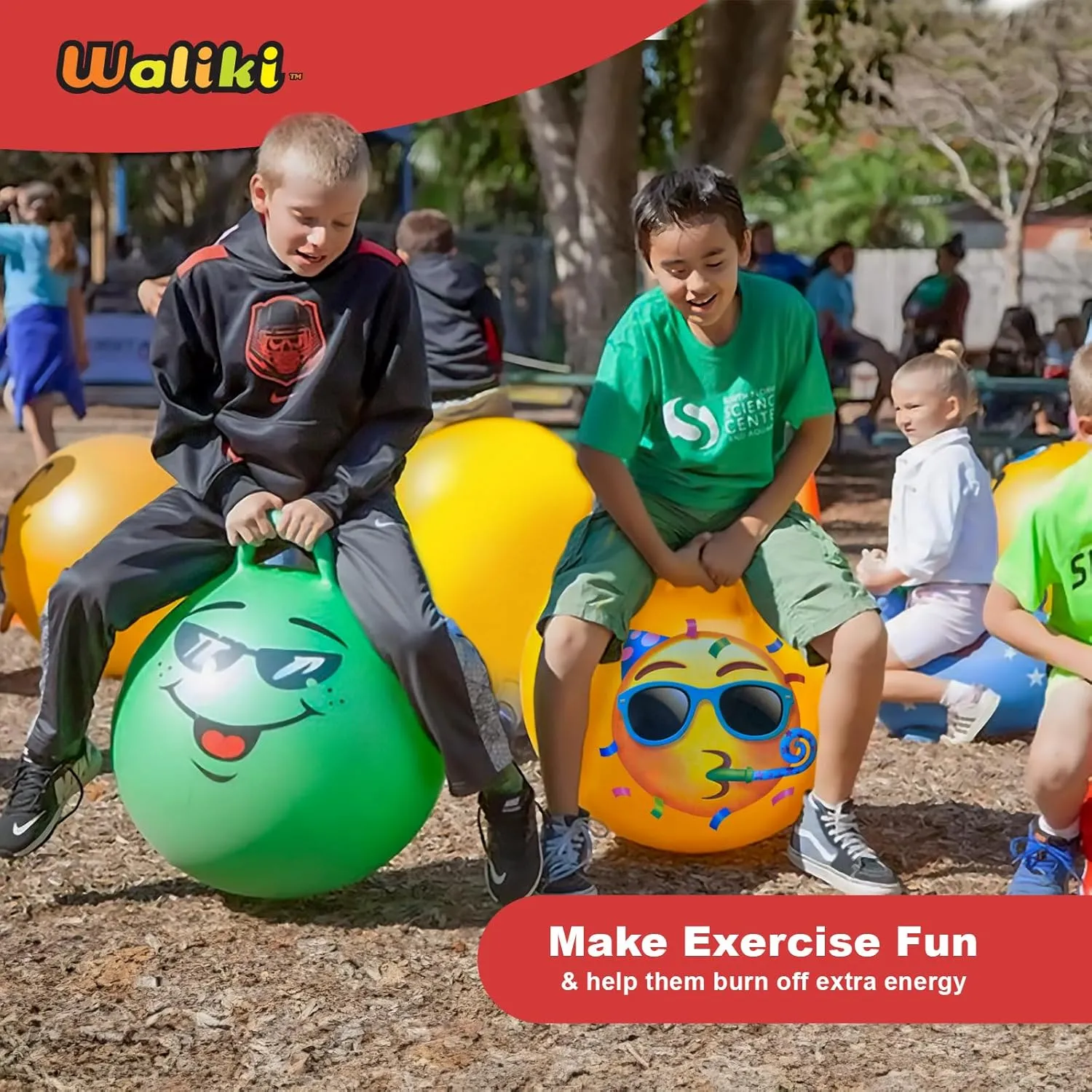 Hopping Ball | Bouncy Ball Field Day curriculum 22"/55CM WALIKI Hopper Ball for Teens Ages: 10-15 | Hippity Hop | Jumping 
