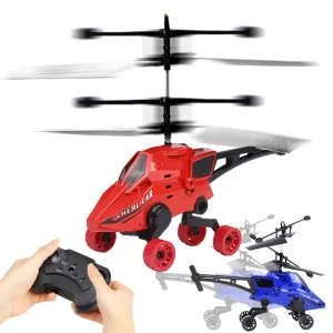 Hot Sale remote control helicopter RC Flying Car Remote Control Toy Air-Ground 2CH Gyro Helicopter RC Drone For Kid Toys#H30