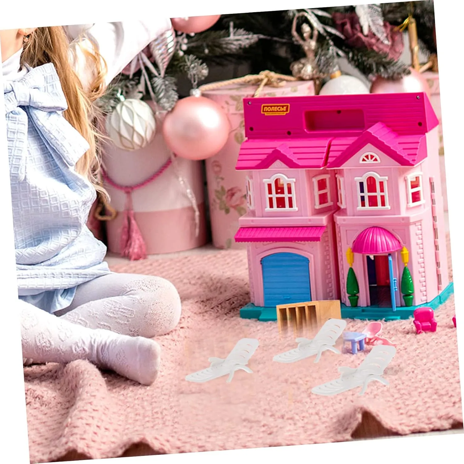 House Decoration Photography Props Fun outcry pretentious numerical Boys and Girls Crafting Accessories VOSAREA 40pcs Miniature Beach Chair Cute Plastic Dollhouse Decor for Miniature 