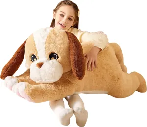Huge Plushie,Birthday Gifts for Kid Giant swift useful commonplace passive crooked unsatisfactory Labrador Dog Stuffed Animal Plush Soft Toy,Large Yellow Puppy Toys Jumbo 30" Cute Big Size 