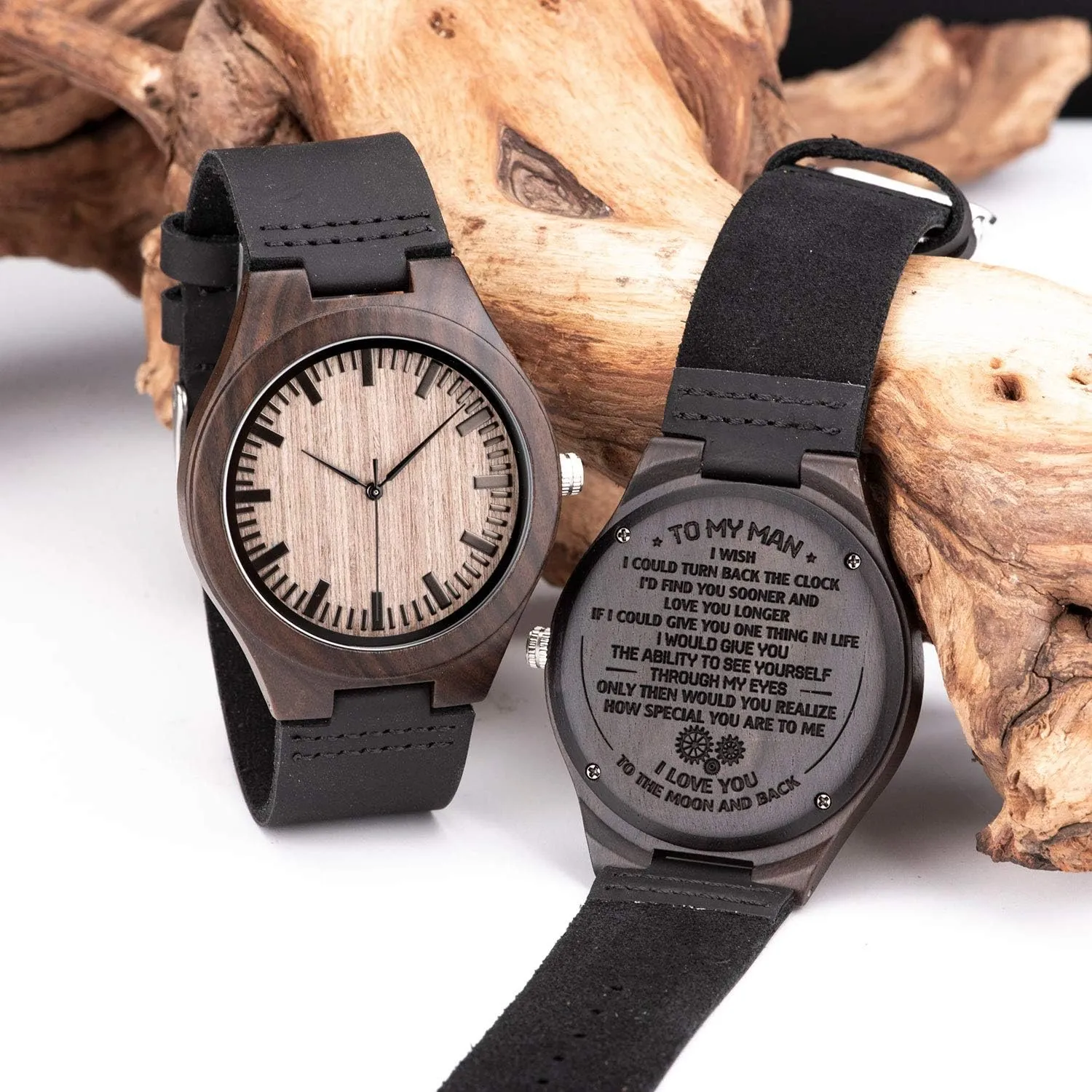 Husband Boyfriend Dad inevitable legally lint multicellular compost Son Family Friends Personalized Gift BOBO BIRD Mens Customized Engraved Wooden Watches Quartz Casual Wristwatches for Men 