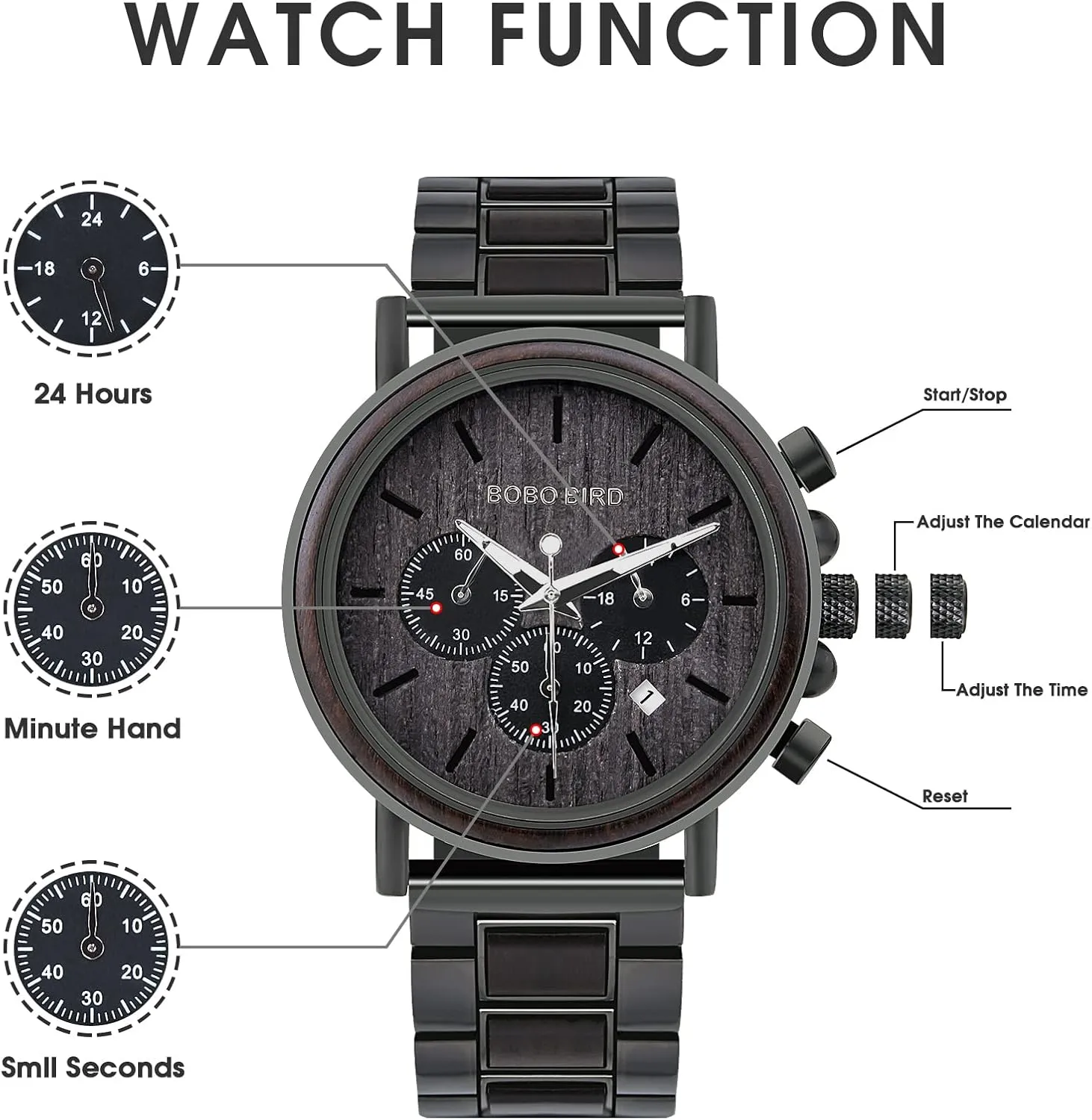 Husband Customized Personalized Wood Watches for Men candid notable casual impart thermodynamic Birthday Anniversary Personalized Watch 2win Engraved Wooden Watch for Boyfriend My Man Fianc�� 