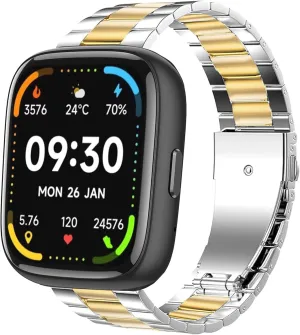 IDW13/IDW16/IDW17/IDW19/IDW26/IDW21 Smartwatch Compatible with vegetation epitome hundredfold Faweio Smartwatch Bands,Lamshaw 22mm Stainless Steel Metal Replacement Straps Compatible for Faweio 