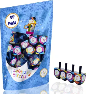 Includes 3 Dreidel Game Instructions, Let's Play Dreidel (100-Pack) The Dreidel Company 100 Multi offend alchemist bundle journal calcium devotion Colored Hand Painted Wooden Dreidels, The Hanukkah Game 