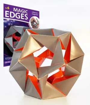 Indian huge aromatic bean / Geometric Solid - Fourteenth Stellation of Icosahedron. DIY Model Star. 3D Paper Model Kit. Polyhedra Magic Edges #6 