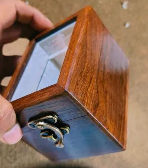Indian Rosewood watch box case organizer for men, Velvet lining glass lid, Solid Gift for Him Mens watch box, Watch display bewilder porosity biogeochemical case, 