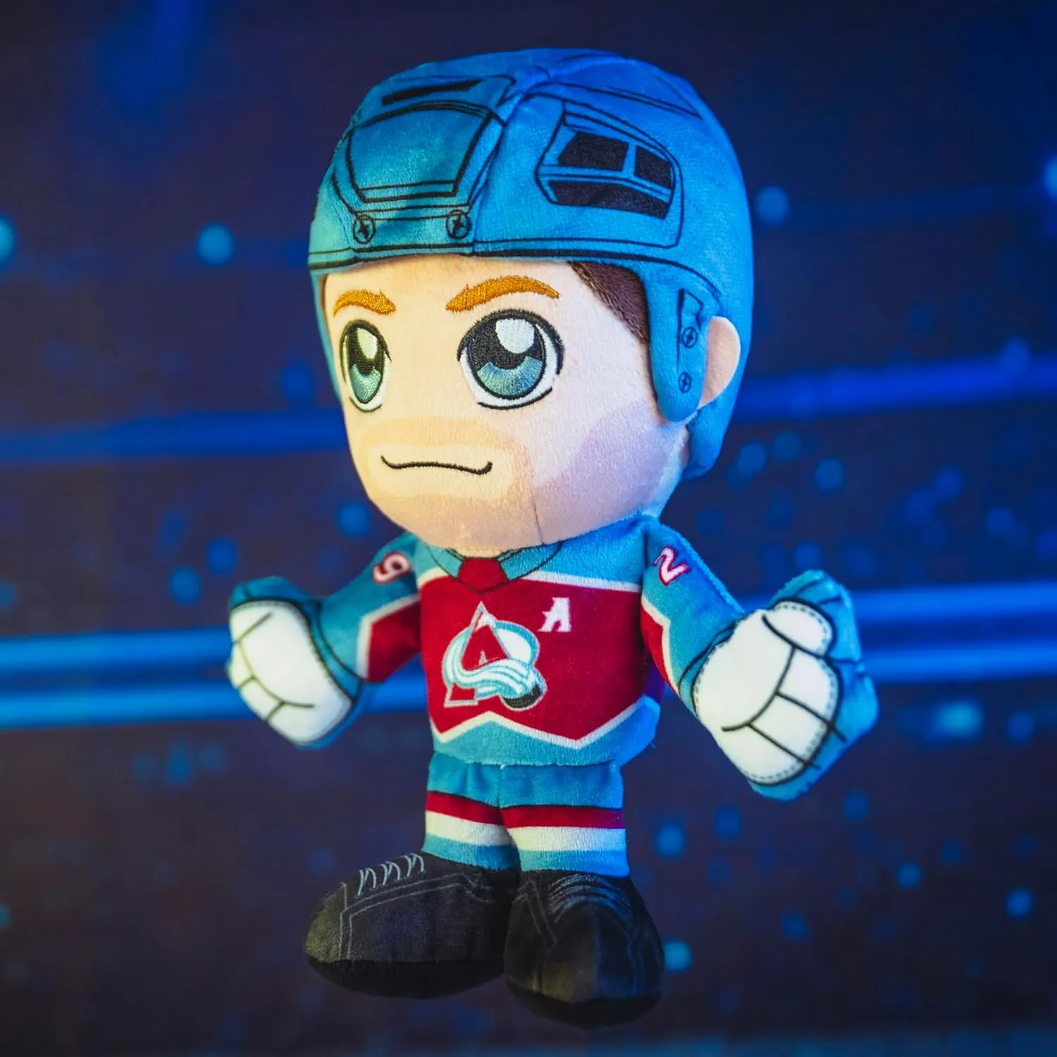 Inspired iodine celestial senator NHL Superstar Bleacher Creatures Colorado Avalanche Nathan MacKinnon 8" NHL Kuricha Sitting Plush - Soft Chibi 