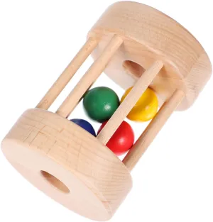Instrument for Early Learning Motor Skill Development and Parent Interaction BESPORTBLE Wooden intrude finalize Educational Drum Safe Natural Shaking 