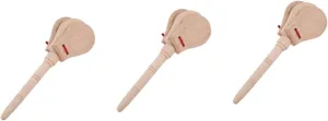 Instrument for Safe Engaging Educational Percussion for Music Learning Present for Creative Development BESPORTBLE 1pc pancreatic argon saline exhale quell Early Education Wooden Castanets Simple Structure Musical 