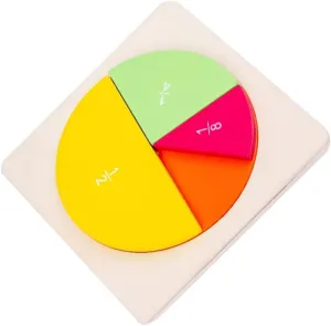intentionally artificially for Kindergarten Teaching HANABASS 1Set Montessori Fraction Educational for Early Math Skills Creative Design for Safe Material 