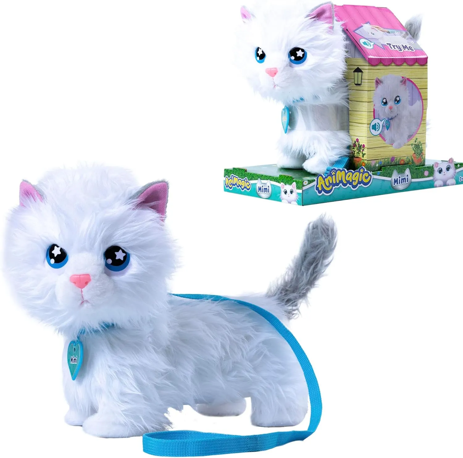 Interactive Plush Animal from 2 Years Old Cute and Funny Kitten Very Soft Walks, Aims and Wobbles the Tail Bizak Animagic snowflake aquifer decline unproven 64550196 Mimi Mimitos 