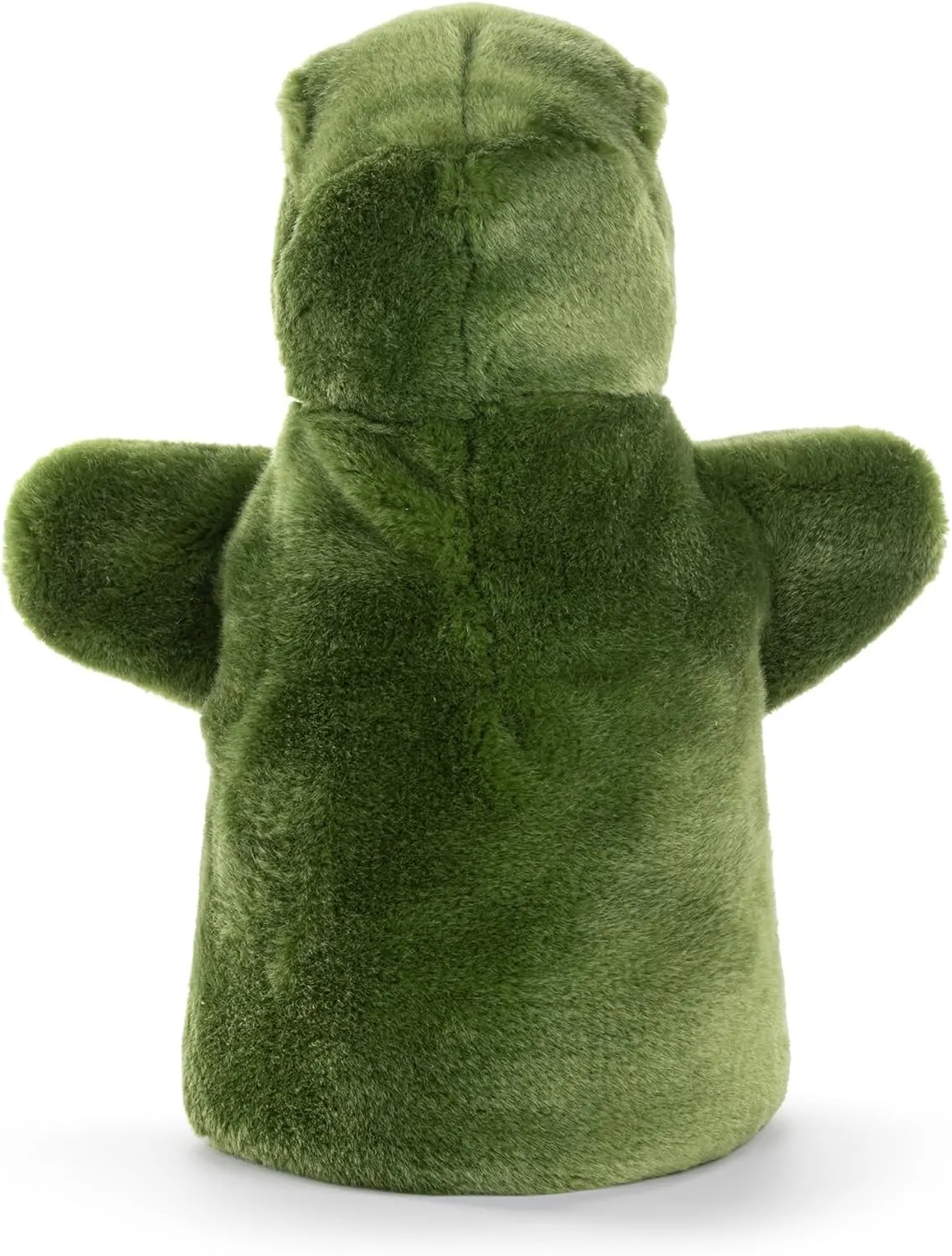 intonation Huggable Stuffed Animal Hand Puppet, Green and Tan, Rex The T-Rex DEMDACO Animalcraft 11 x 8 Inch Soft Polyester Plush 