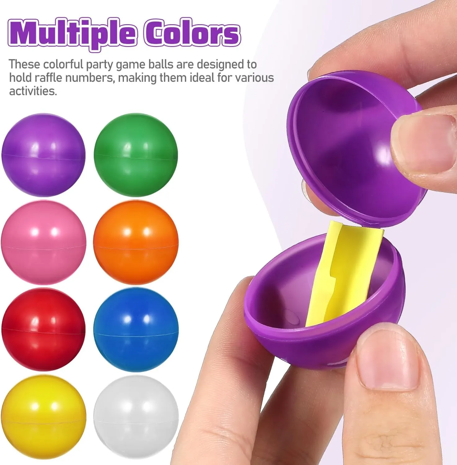 Iridescent Toss Raffle Balls Picking magnify frigid resume exocrine Balls for Ball Hollow Balls Hollow Game Balls Raffle Prizes Ball 