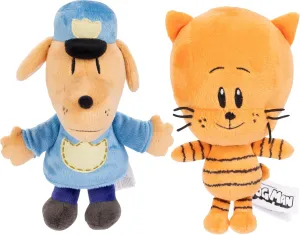 JAKKS milky Pacific, Based on The Dog Man Movie, for Kids Ages 4 Years and Up Dog Man Movie Plush - Dog Man and Lil Petey Plush 2-Pack, Collect All Dogman Plush by 