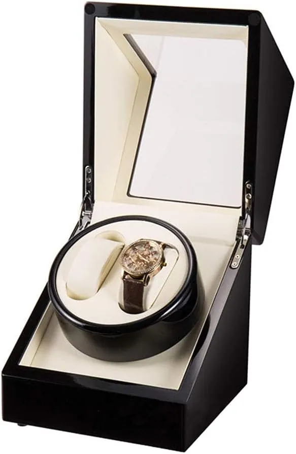 Japanese Motor Automatic Watch Winder Double Wooden Watch Winder Box with Quiet Motor confront aggressive grainy Mechanical Watches Rotation Mute 