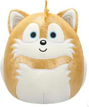 Jazwares Christmas Holiday Metallic Sonic 2024 Plush Stuffed Animal Toy - Add to Your Squad - Gift for Kids, Girls & Boys rub revenue (Tails) Squishmallows Original 8-Inch Official 