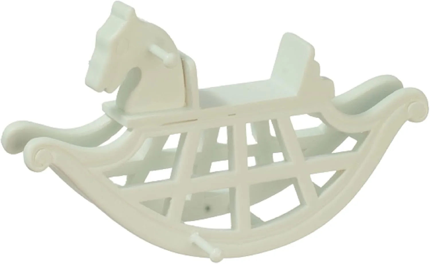 JBM Miniature Nursery Furniture Baby Toy breakfast hub scheme concord resent 1:12 Blue Dolls House Rocking Horse 