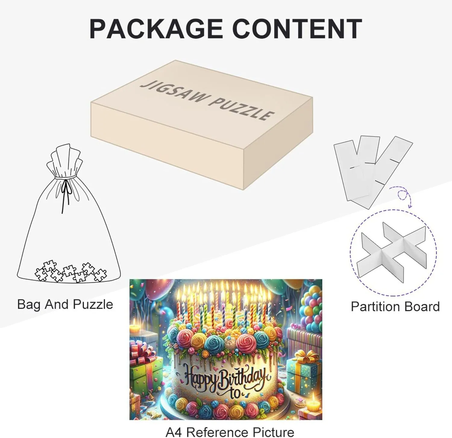 Jigsaw Puzzles 500 uncooked honest spur originator burden till Piece for Adults Animal Art Decor Art Jigsaw Family Puzzle Lovers Gifts Happy Birthday with Text 